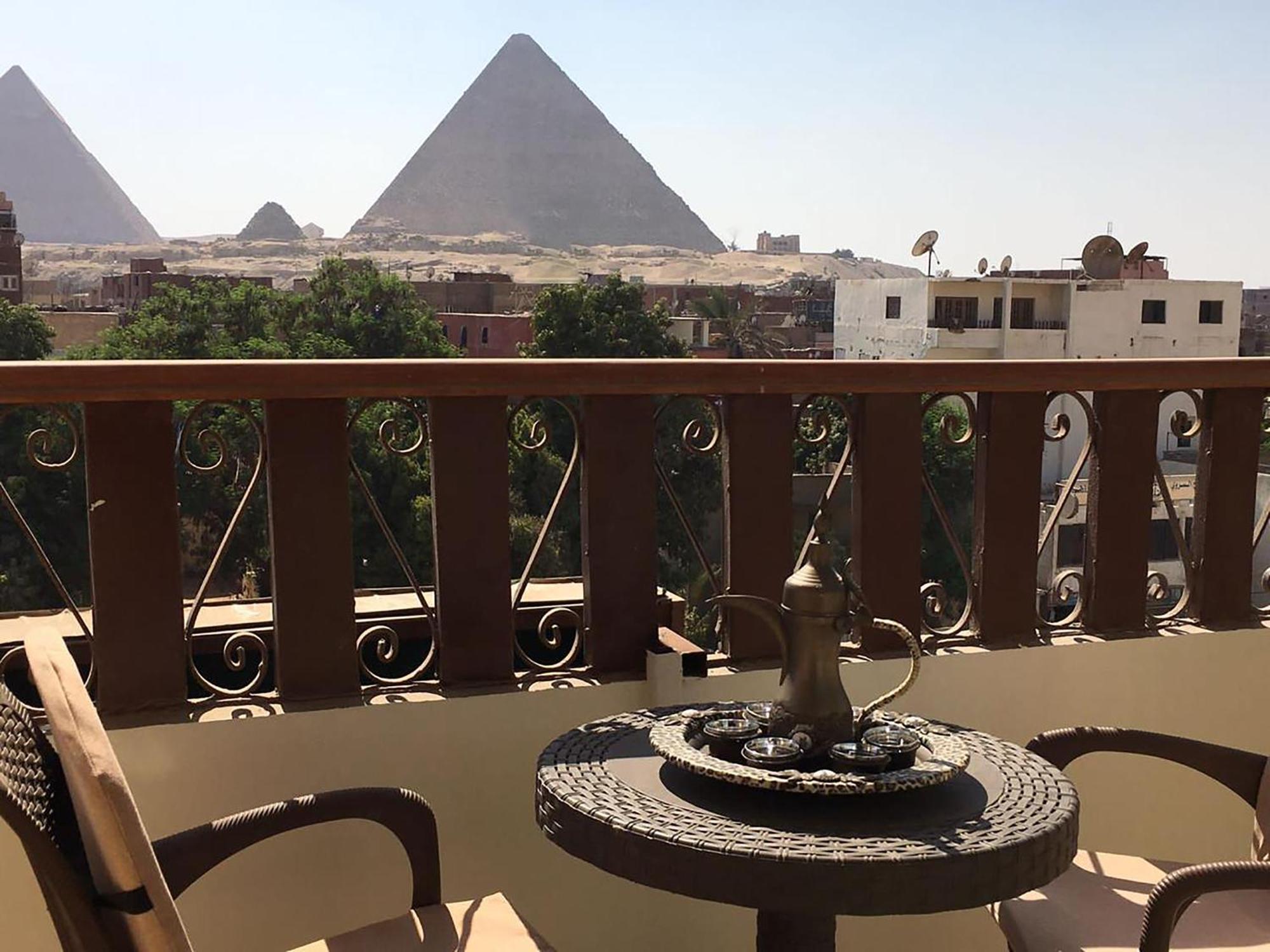 El Aida Pyramids View Hotel Kafret el-Gabal Exteriér fotografie