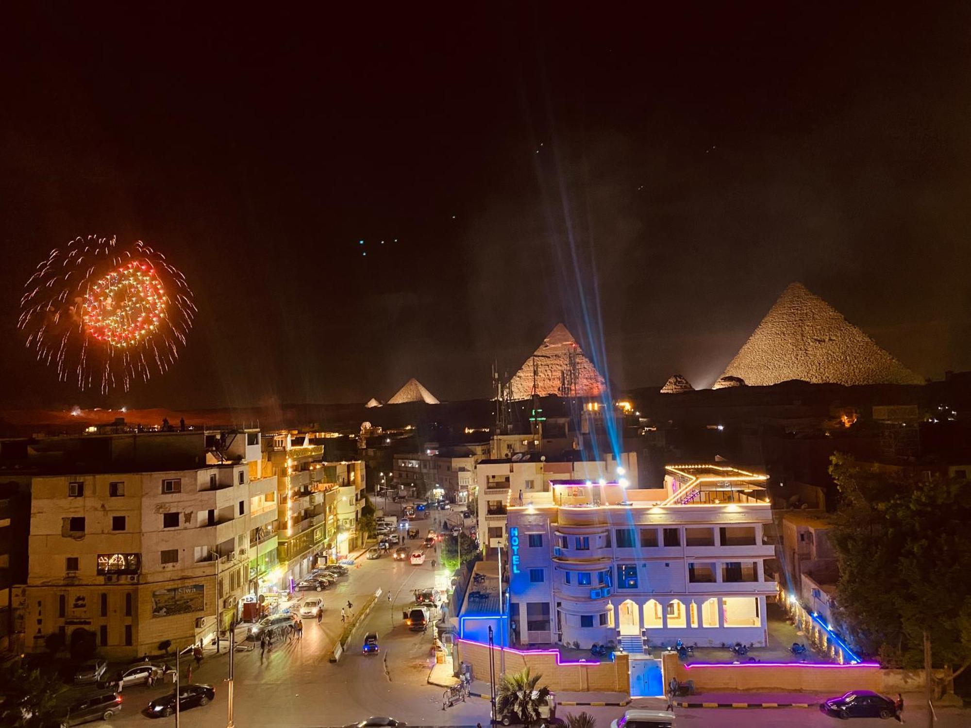 El Aida Pyramids View Hotel Kafret el-Gabal Exteriér fotografie